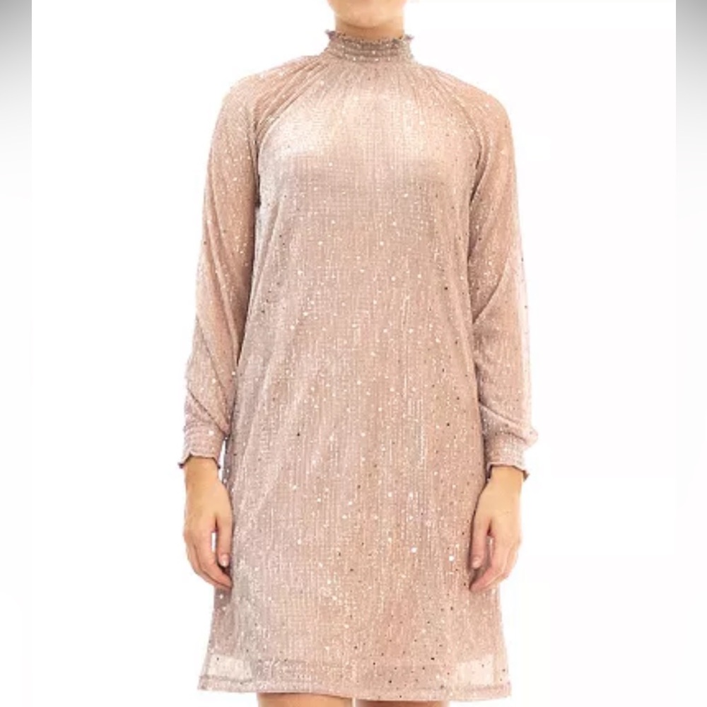 Women's Nina Leonard Float Foil Print Dress size medium new with tags - Picture 2 of 14